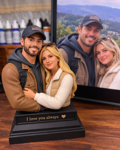 Custom Half Body Statue – Personalized 3D Portrait Bust from Photo