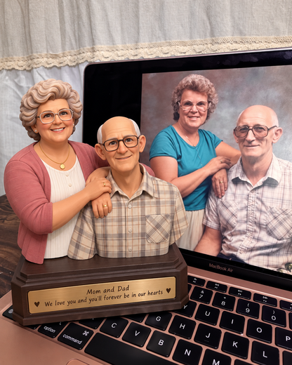 Custom Half Body Statue – Personalized 3D Portrait Bust from Photo
