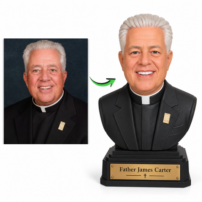 Custom Half Body Statue – Personalized 3D Portrait Bust from Photo