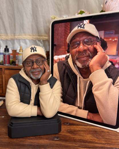 Custom Half Body Statue – Personalized 3D Portrait Bust from Photo