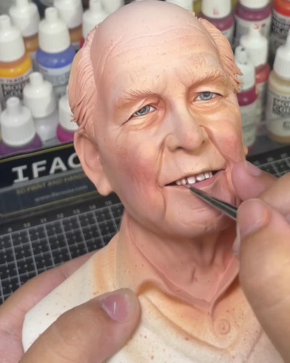 Custom Half Body Statue – Personalized 3D Portrait Bust from Photo