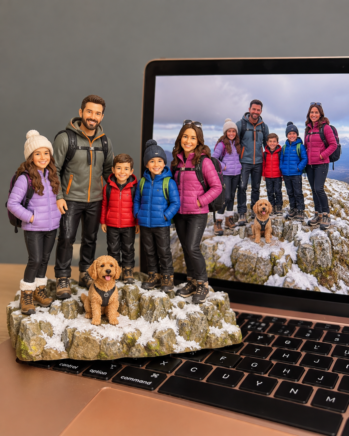 Custom Family Statue – Personalized 3D Family Figurines from Photo