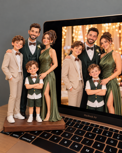 Custom Family Statue – Personalized 3D Family Figurines from Photo