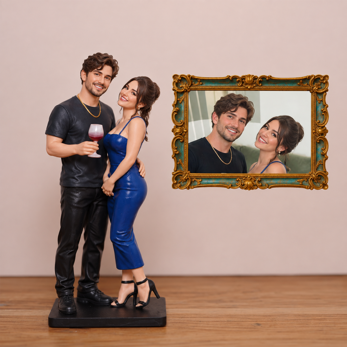 Custom Couple Statue – Personalized 3D Figurine from Photo