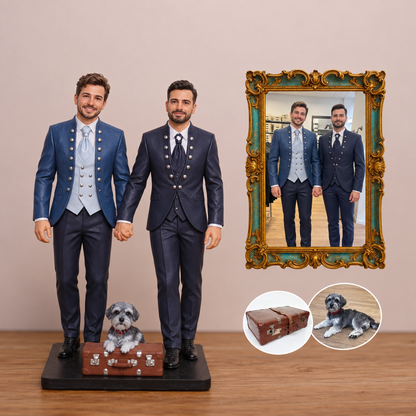 Custom Couple Statue – Personalized 3D Figurine from Photo