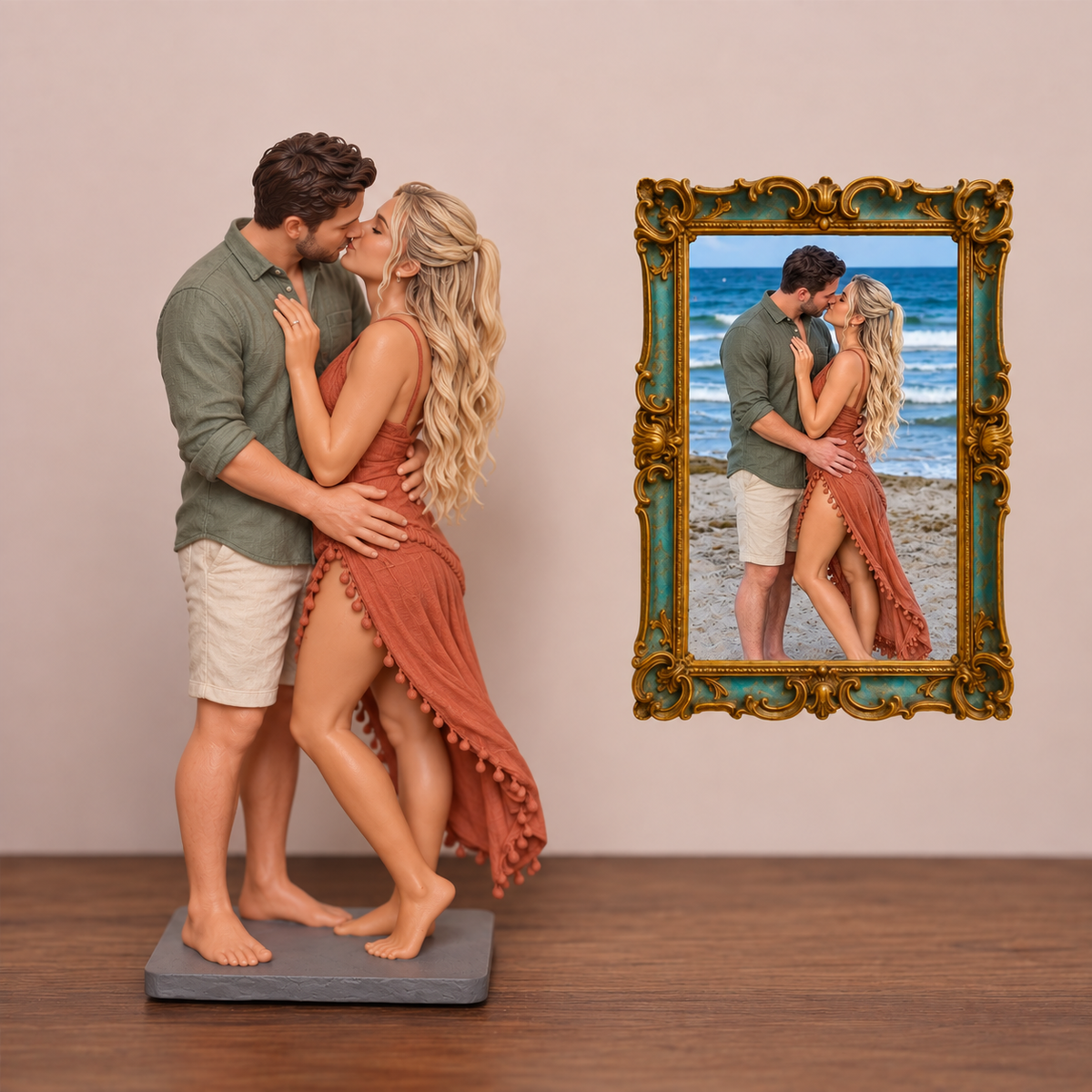 Custom Couple Statue – Personalized 3D Figurine from Photo