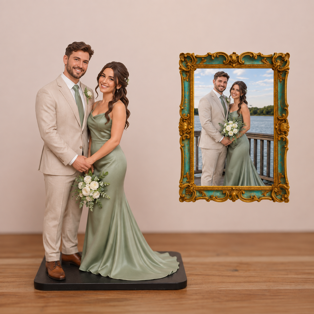 Custom Couple Statue – Personalized 3D Figurine from Photo