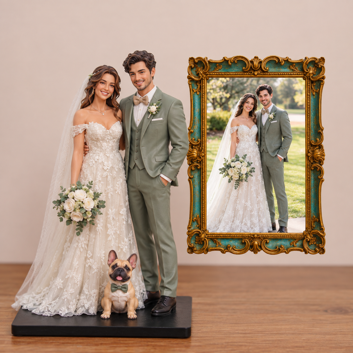 Custom Couple Statue – Personalized 3D Figurine from Photo